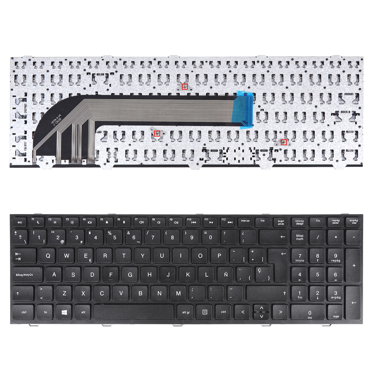 Picture of New Replacement Laptop Keyboard For  HP 4540S 4545S BLACK FRAME,（without foil For Win8) SP Layout